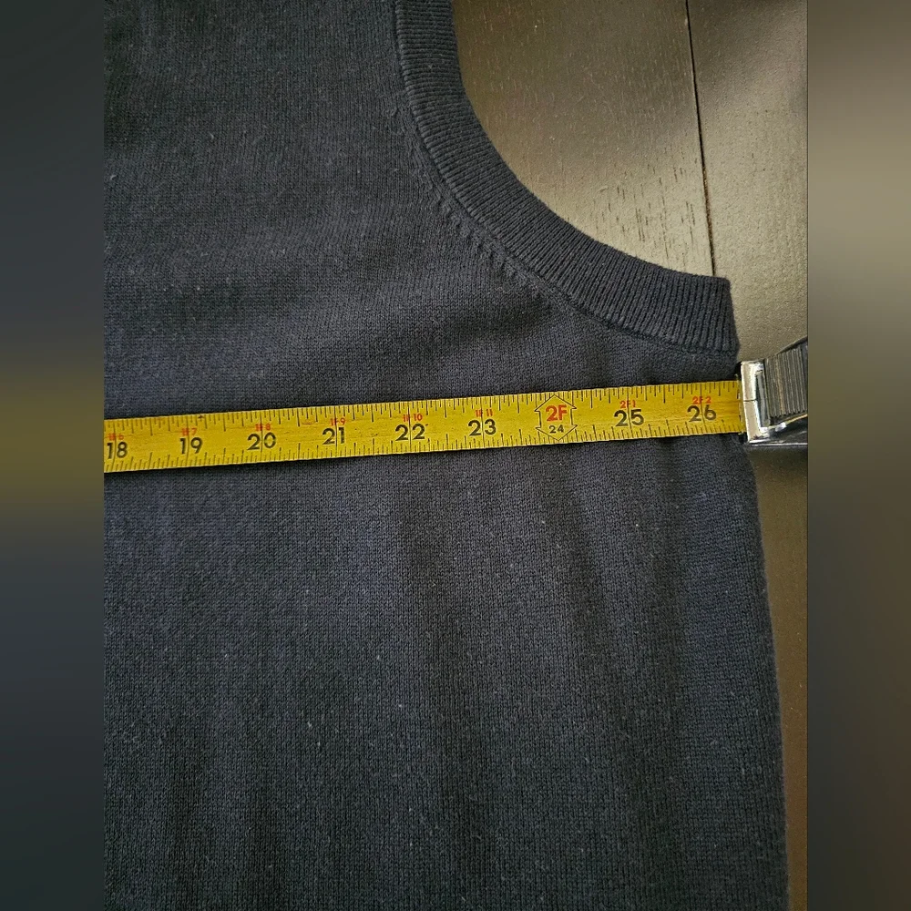 Oak Hill Men’s Knit Sweater Vest Navy Blue Button Front Size 2XLT Big & Tall NWT